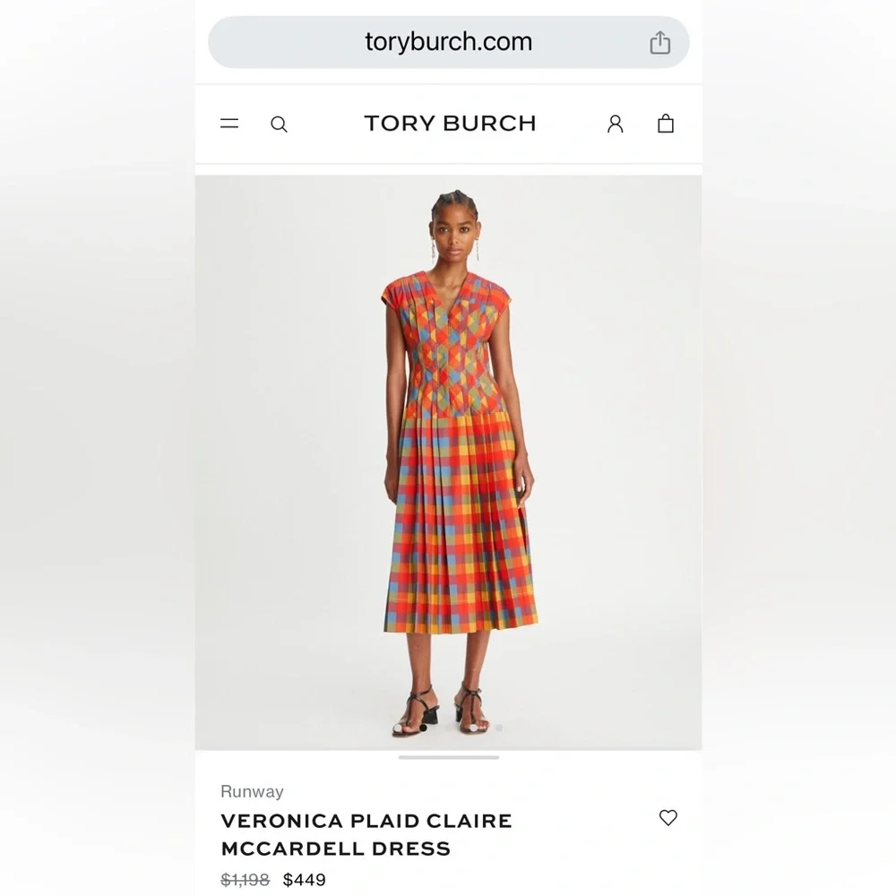 TORY BURCH Plaid Reversible Short Brim Bucket Hat NWOT - Picture 11 of 11